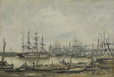 Bordeaux, de Kades, 1874 door Eugene Louis Boudin