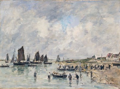 Etaples door Eugene Louis Boudin