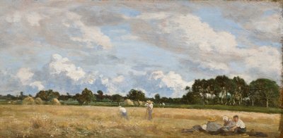 Hooien (Le Foins), ca. 1870-90 door Eugene Louis Boudin