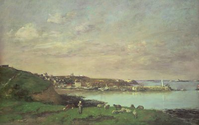 Landschap door Eugene Louis Boudin