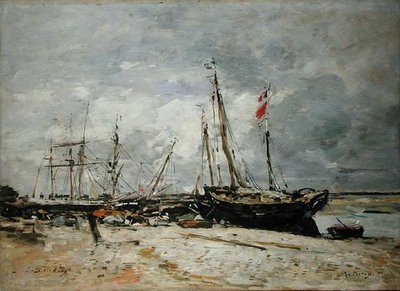Le Crotay door Eugene Louis Boudin