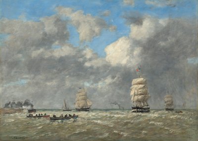 Le Havre, 1883 door Eugene Louis Boudin