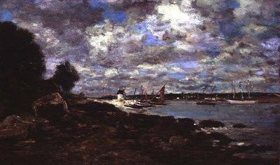 Plougastel-Daoulas door Eugene Louis Boudin