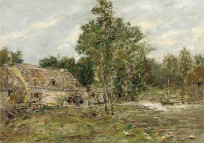 Saint-Cenery, de Molen, c.1890-92 door Eugene Louis Boudin