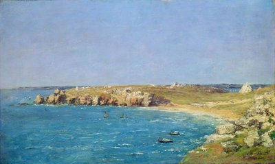 Zeegezicht door Eugene Louis Boudin