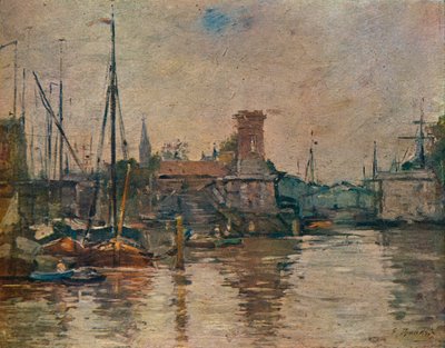 Scheepvaart, 19e eeuw door Eugene Louis Boudin