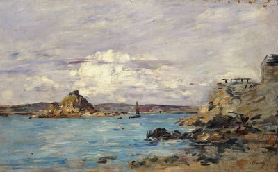 Studie voor "De Baai van Douarnenez", ca. 1895-97 door Eugene Louis Boudin