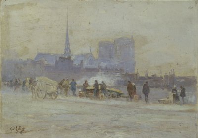 Notre-Dame, gezien vanaf Quai de l