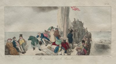 Souvenirs van Londen: Oversteken op de pakketboot door Eugene Louis Lami