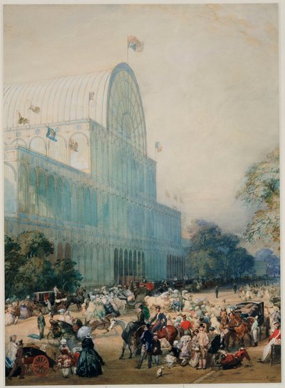 De inauguratie van het Crystal Palace, 1851 door Eugene Louis Lami
