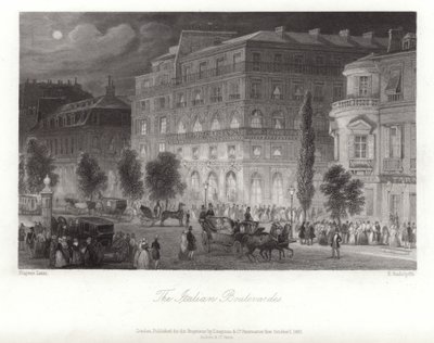 De Italiaanse Boulevards door Eugene Louis Lami