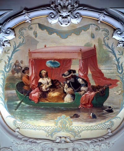 Wandeling op het water door Eugene Louis Lami
