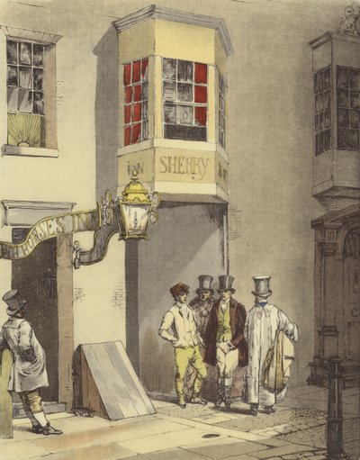 Herberg en posthuis door Eugene Louis after Lami