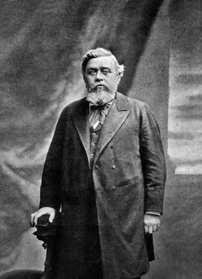 Armand Fallieres (1841-1932) president van de Franse senaat in 1899-1906 en daarna president van de Franse republiek in 1906-1913 door Eugene Pirou