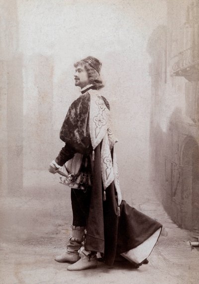 Franse komiek Dauvillier, ca. 1900, foto door Eugene Pirou door Eugene Pirou