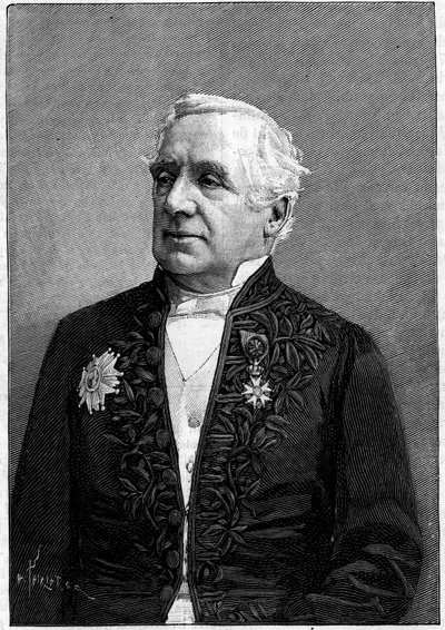 Portret van Baron Felix Hippolyte Larrey (1808-1895), Franse chirurg, lid van de Academie van Wetenschappen en de Academie van Geneeskunde door Eugene Pirou