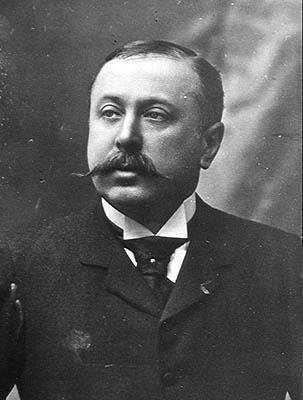 Portret van Salomon de Gunsburg door Eugene Pirou