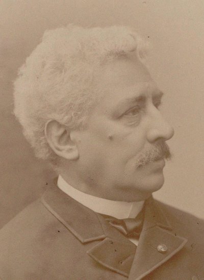 Portret van de componist Olivier Métra 1830-1889, 1870s door Eugene Pirou