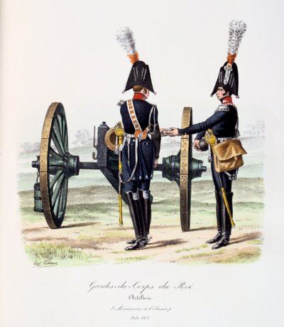 Gardes-du-Corps de Roi, Artillerie, 1814-15 door Eugene Titeux