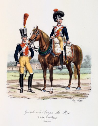 Gardes-du-Corps de Roi, Artillerietrein door Eugene Titeux