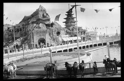Uitzicht op Coney Island, 1909 door Eugene Wemlinger