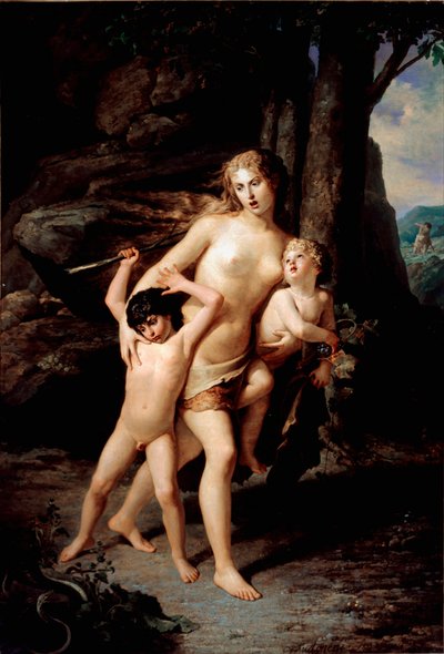 De kinderen van Eva, schilderij door Eugenio Agneni door Eugenio Agneni