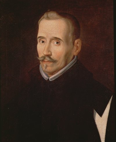 Portret van Lope Felix de Vega Carpio door Eugenio Caxes