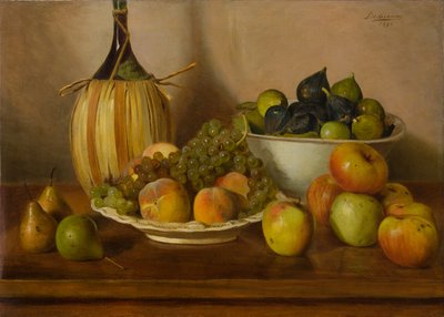 Stilleven met fruit door Eugenio De Giacomi