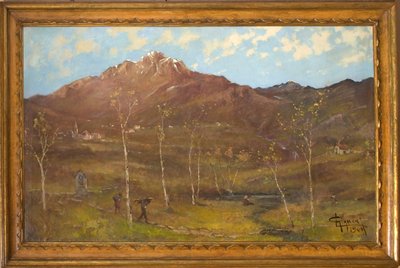 Berglandschap door Eugenio Gignous