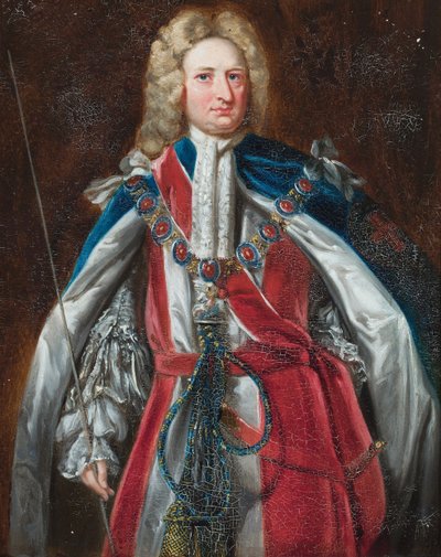 Portret van de 1e graaf van Oxford (olieverf op papier) door Eugenio Latilla