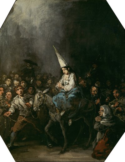 Veroordeeld door de inquisitie, ca. 1860 door Eugenio Lucas Velázquez