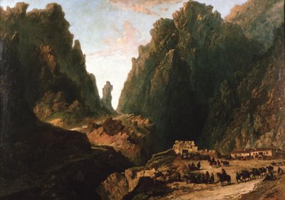 Landschap met Smokkelaars door Eugenio Lucas Velázquez