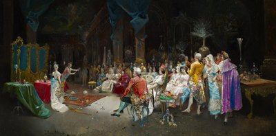 De Tovenaar in het Paleis door Eugenio Lucas Villaamil