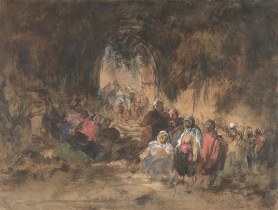 Rustende Arabieren, 1817-70 door Eugenio Lucas Villamil