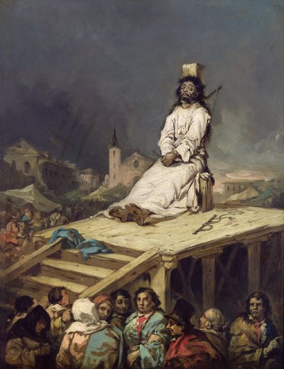 De Garrotte door Eugenio Lucas y Padilla