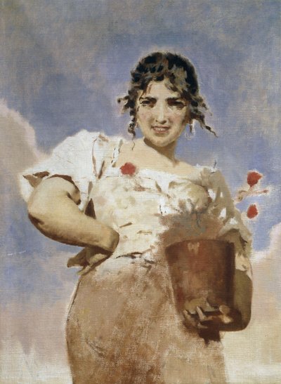 De Bloemist (La Fioraia) door Eugenio Prati