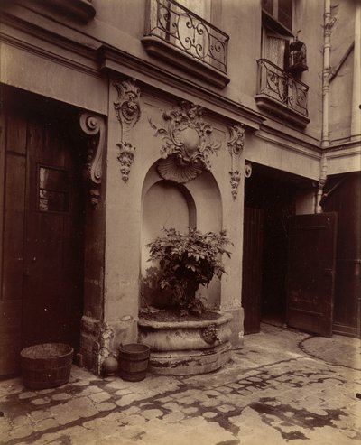 Oud Hotel des Parlementaires, 3 Rue des Lions door Eugène Atget