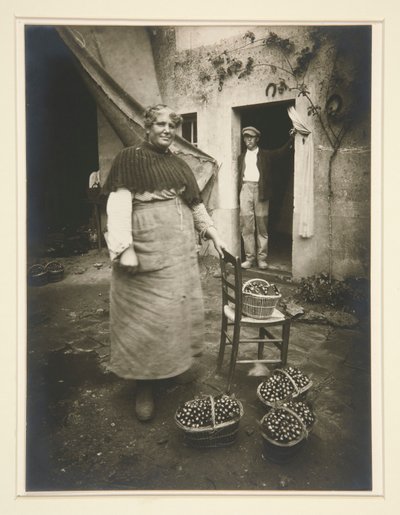 Vrouw van Verri?res door Eugène Atget