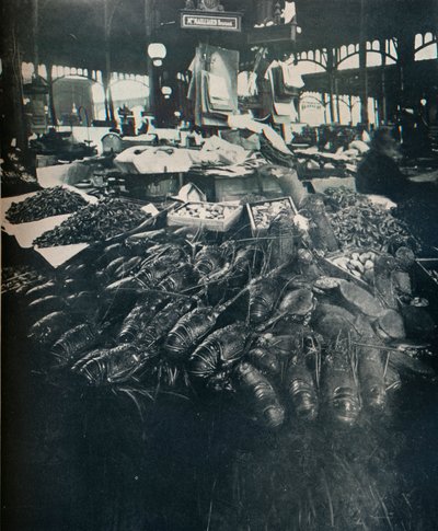 Vismarkt, c1877-1927, 1929 door Eugène Atget