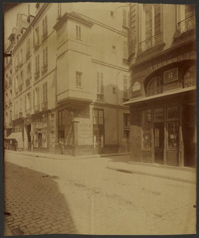 Torentje aan de Rue Saint Paul.  Naar verluidt was dit het kantoor van Botal, lijfarts van Hendrik III. door Eugène Atget