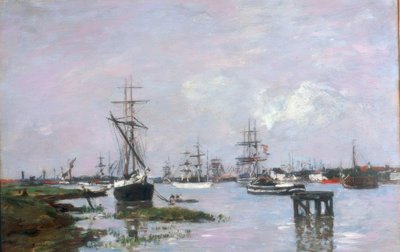 Antwerpen, de haven door Eugene Louis Boudin