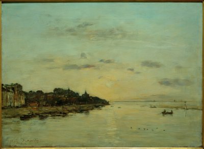 Monding van de Somme door Eugene Louis Boudin