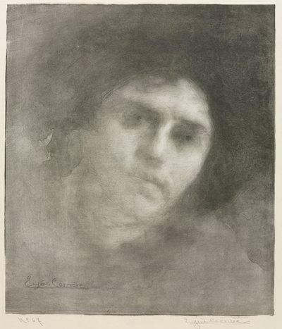 Madame Eugène Carrière grote plaat, 1893 door Eugène Carrière