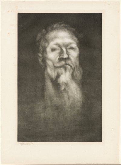 Portret van Auguste Rodin door Eugène Carrière