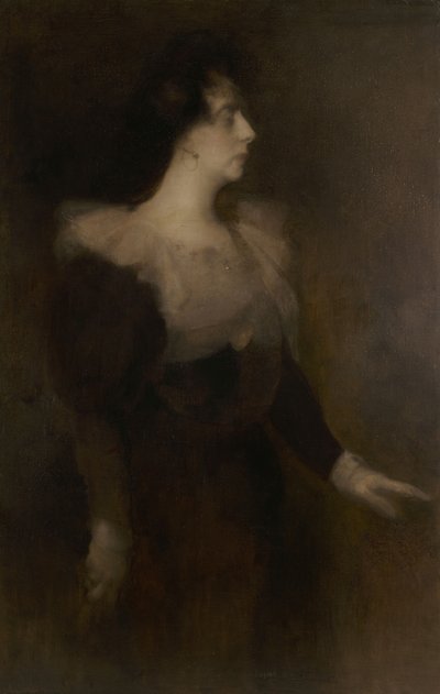 Portret van Pauline Ménard-Dorian 1870-1941, c. 1890 door Eugène Carrière