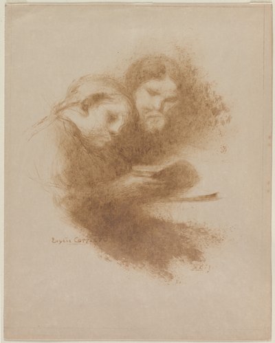 Lezen door Eugène Carrière