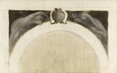 Schets voor de Salon des Sciences van het Hôtel de Ville de Paris: Botanie - Geneeskunde door Eugène Carrière