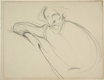 Studie van Alphonse Daudet door Eugène Carrière