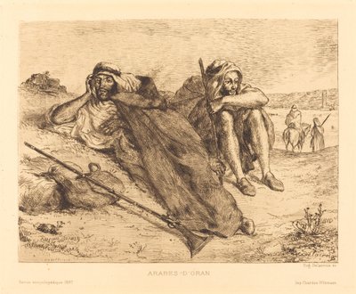 Arabieren van Oran door Eugène Delacroix
