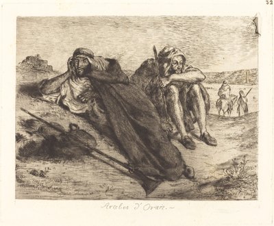 Arabieren van Oran door Eugène Delacroix